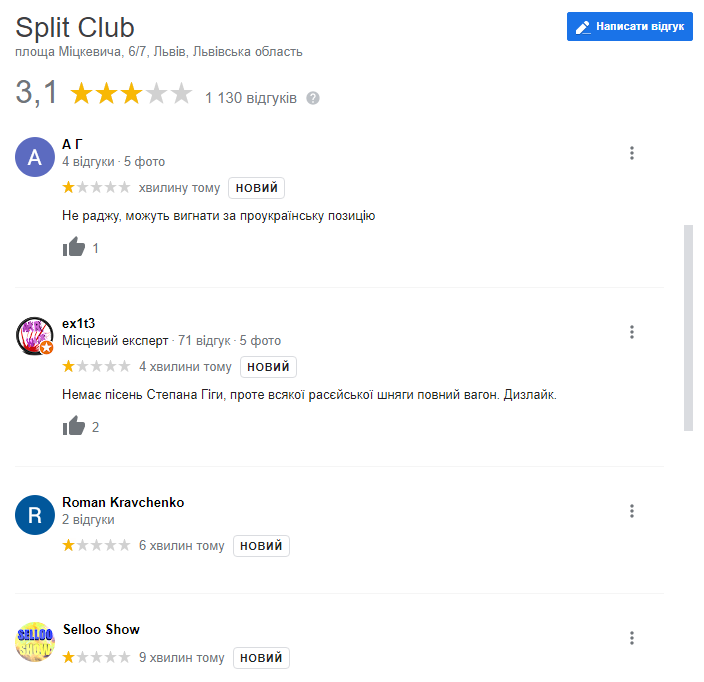 У Львові українця вигнали з нічного клубу за проукраїнську позицію